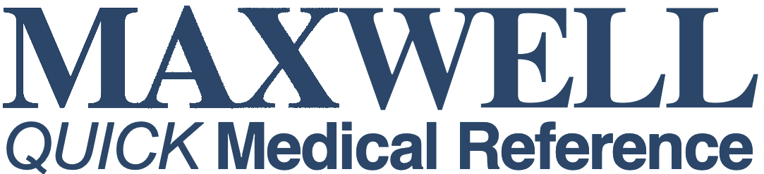 Maxwell Quick Medical Reference Book